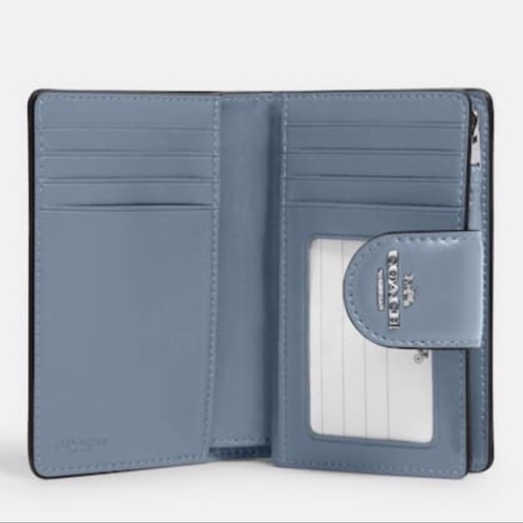 Coach Medium Corner Zip Wallet in Signature Canvas - Picture 2 of 6